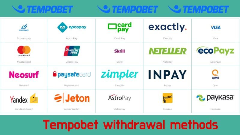 Tempobet withdrawal methods